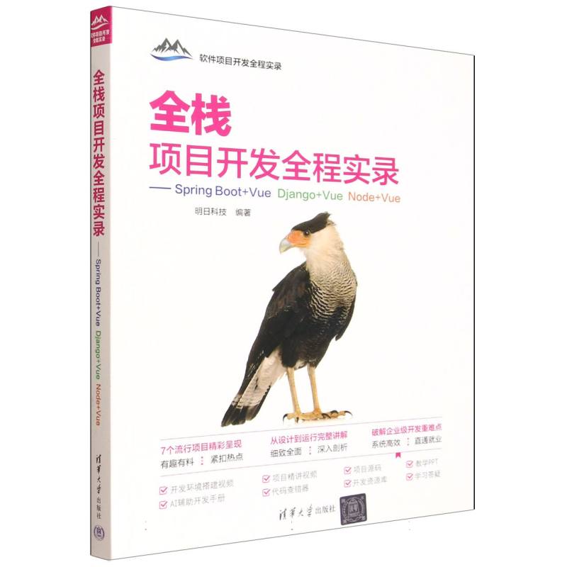 全栈项目开发全程实录——Spring Boot+Vue Django+Vue Node+Vue