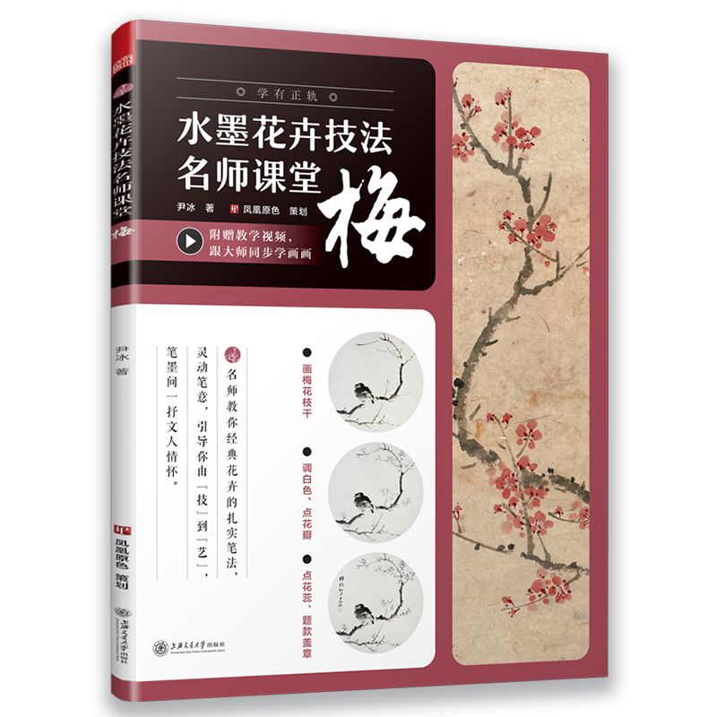 水墨花卉技法名师课堂:梅