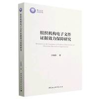 组织机构电子文件证据效力保障研究