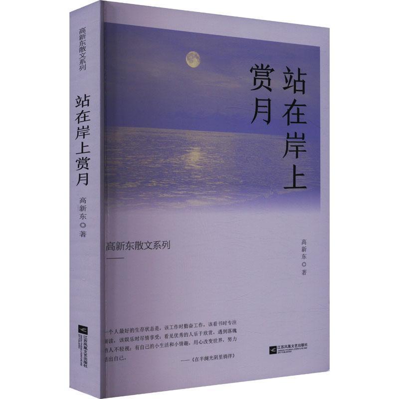 站在岸上赏月